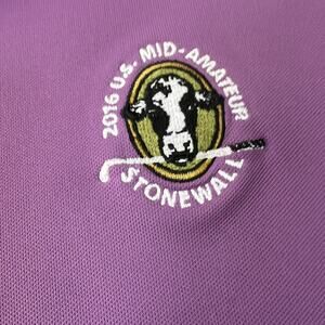 Peter Millar Summer Comfort Mens XL Polo Shirt Golf Stonewall 2016 US Open